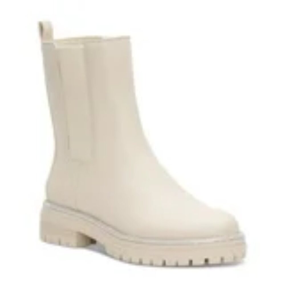 Brycin Womens Faux Leather Pull On Mid-Calf Boots (Size 7.5)